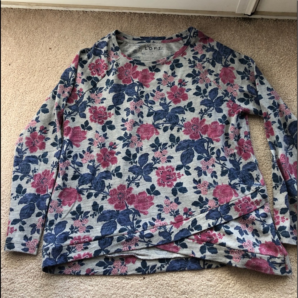 Loft large business casual cotton shirt